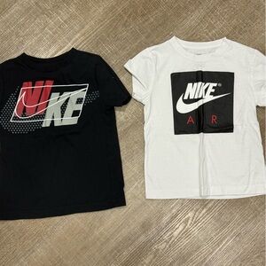 Nike Short Sleeve Graphic Tees - Black, White & Red